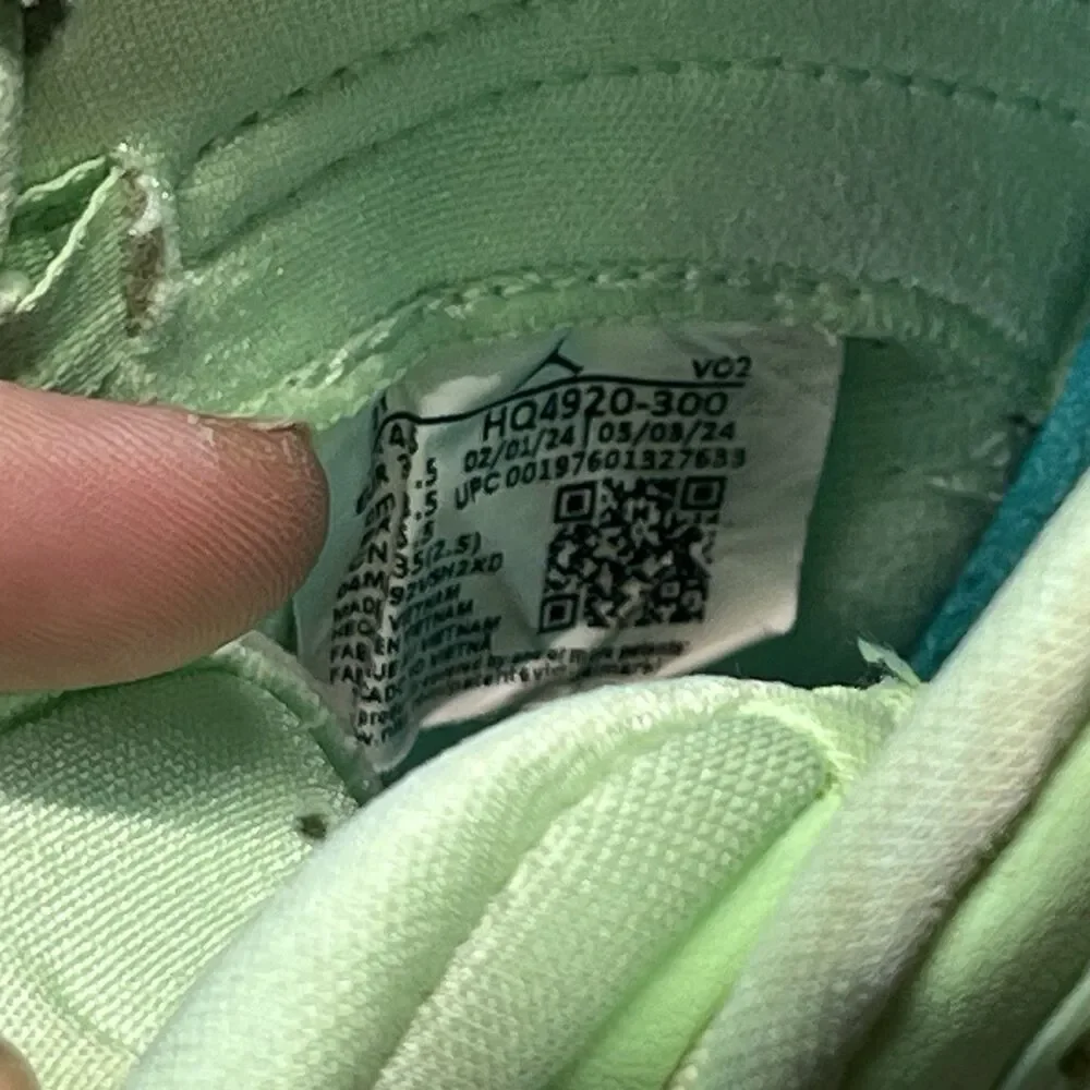 Nike Air Jordan Sneakers Boys 5Y Luka 3 Blurred Vision Vapor Green HQ4920-300